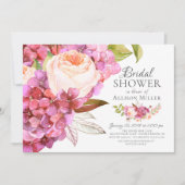 Roos Floral Bridal Shower Kaart (Voorkant)
