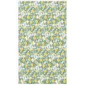 Roos Floral bruiloft van Light Yellow Pastel Peony Tafelkleed (Voorkant)
