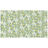 Roos Floral bruiloft van Light Yellow Pastel Peony Tafelkleed (Voorkant (Horizontaal))