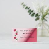 Roos Floral Business Design Visitekaartje (Staand voorkant)