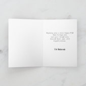 Roos Floral Crescent Islamitische Lantaarn Eid Mub Kaart (Binnen)