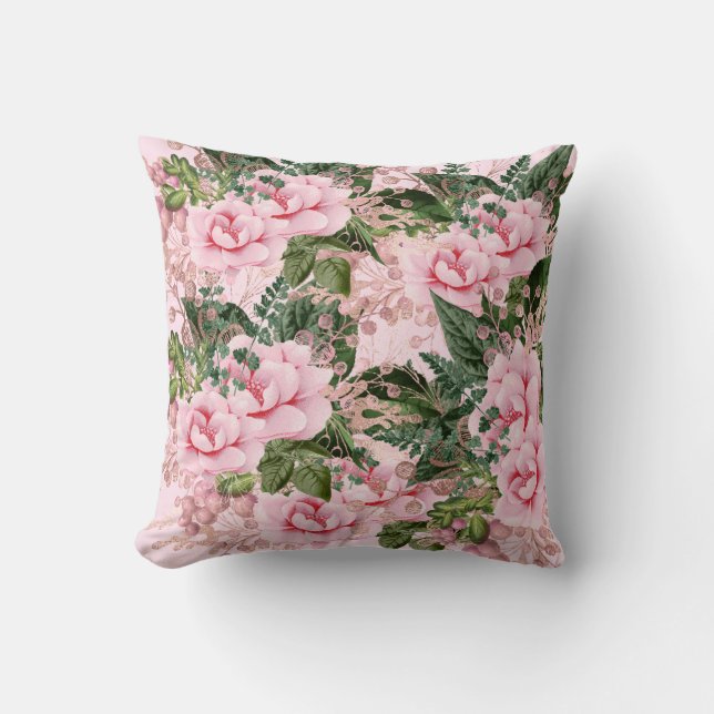 ROOS FLORAL DESIGN CUSTOM CUSHION KUSSEN (Voorkant)