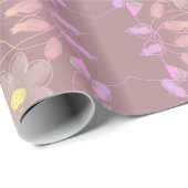 Roos Floral Designer Gift Wrap Cadeaupapier (Rol Hoek)