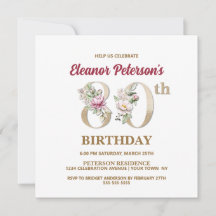 Roos Floral E 80th Birthday Party
