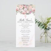 Roos Floral Eerste Gemeenschap Menu (Staand voorkant)