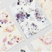 Roos Floral Elegant Papier Textured Wedding Kaart