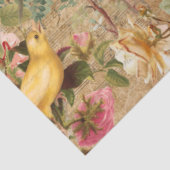 Roos Floral Ephemera Franse ontkoppeling Tiss Tissuepapier (Detail)