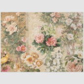 Roos Floral Ephemera Franse ontkoppeling Tiss Tissuepapier (Voorkant)