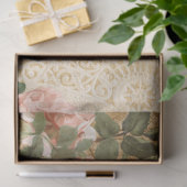  Roos Floral Ephemera Franse ontkoppeling Tissuepapier (Geschenk)