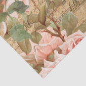  Roos Floral Ephemera Franse ontkoppeling Tissuepapier (Detail)