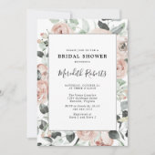 Roos Floral Eucalyptus Vrijgezellenfeest Kaart (Voorkant)