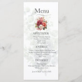 Roos Floral Eucalyptus Wedding Menu (Voorkant)