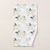 Roos Floral Garden Pattern Bad Handdoek (Handdoek)