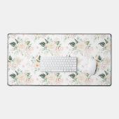 Roos Floral Garden Pattern Bureaumat (Keyboard & Muis)