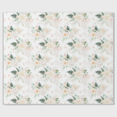 Roos Floral Garden Pattern Cadeaupapier (Vlak)