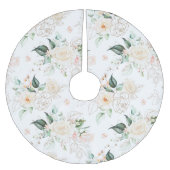 Roos Floral Garden Pattern Kerstboom Rok (Voorkant)