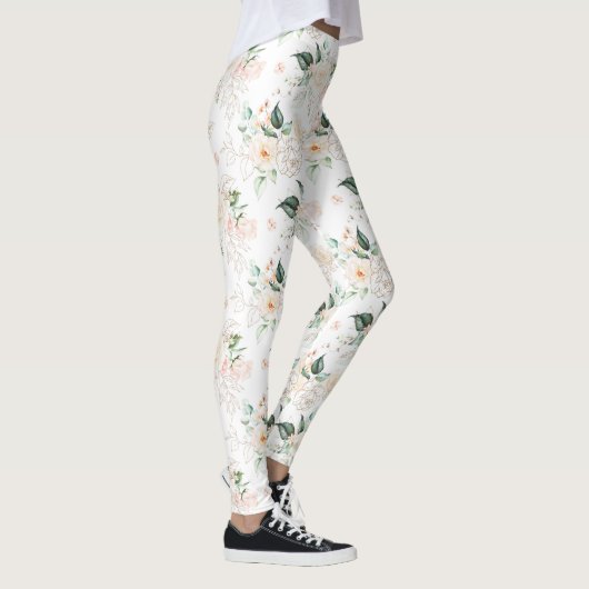 Roos Floral Garden Pattern Leggings (Rechts)