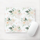 Roos Floral Garden Pattern Muismat (Met muis)