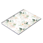 Roos Floral Garden Pattern Notitieboek (Linkerzijde)