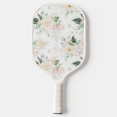 Roos Floral Garden Pattern Pickleball Paddle (Achterkant)