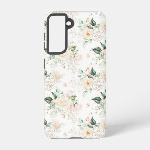 Roos Floral Garden Pattern Samsung Galaxy Hoesje