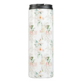 Roos Floral Garden Pattern Thermosbeker (Achterkant)