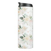 Roos Floral Garden Pattern Thermosbeker (Geroteerd rechts)