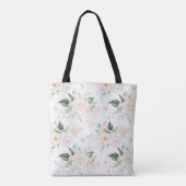 Roos Floral Garden Pattern Tote Bag (Achterkant)