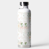 Roos Floral Garden Pattern Waterfles (Rechts)