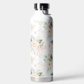 Roos Floral Garden Pattern Waterfles (Links)