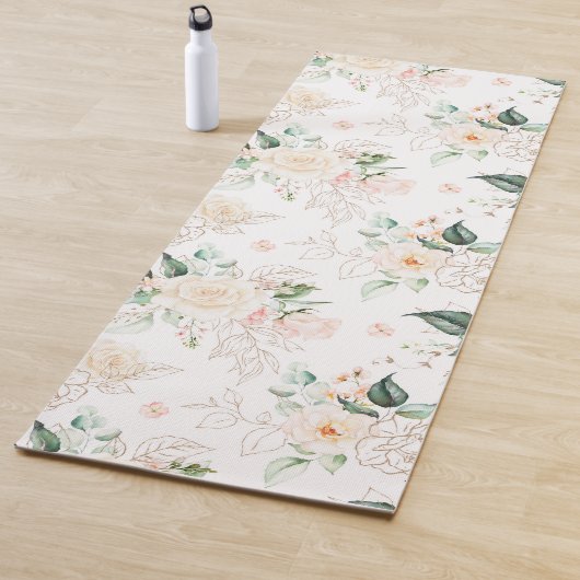 Roos Floral Garden Pattern Yogamat (In situ)