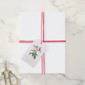 ROOS FLORAL GIFT LABEL MET DANK U CADEAULABEL (Met Touw)