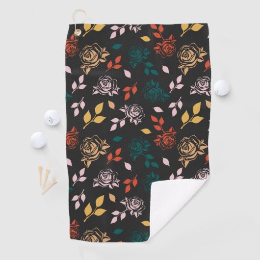 Roos Floral Golfhanddoek (Insitu)