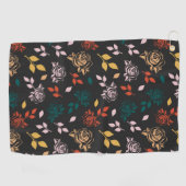 Roos Floral Golfhanddoek (Horizontaal)