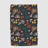 Roos Floral Golfhanddoek (Voorkant)