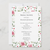 Roos Floral Hearts Vrijgezellenfeest Kaart (Voorkant)