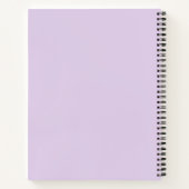 *~* Roos Floral Lavender & Pink Pastel Waterverf Notitieboek (Achterkant)