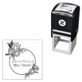 Roos Floral Lijst uit de bibliotheek van Zelfinktende Stempel (In situ)