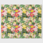   Roos Floral Medley Cadeaupapier (Vlak)