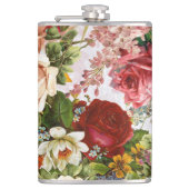  Roos Floral Melange Collage Heupfles (Voorkant)