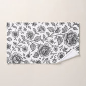 Roos Floral Pattern Bad Handdoek (Handdoek)