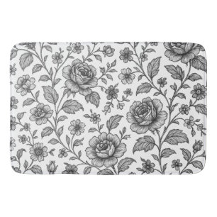 Roos Floral Pattern Badmat
