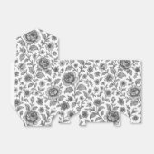  Roos Floral Pattern Bedankdoosjes (Uitgevouwen)