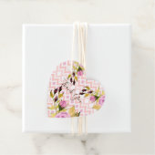 Roos Floral Pattern Bedankjes Labels (In situ)