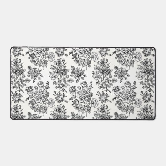  Roos Floral Pattern Bureaumat (Voorkant)