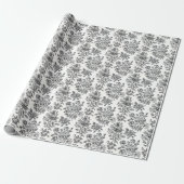 Roos Floral Pattern Cadeaupapier (Uitgerold)