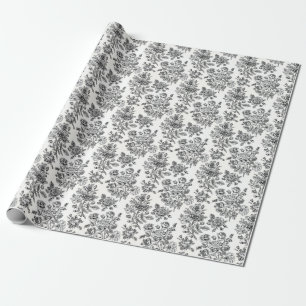  Roos Floral Pattern Cadeaupapier