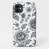 Roos Floral Pattern Case-Mate iPhone Case (Achterkant)