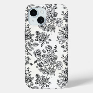 Roos Floral Pattern iPhone 15 Case