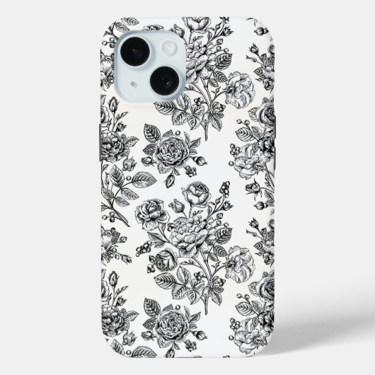 Roos Floral Pattern Case-Mate iPhone Case (Achterkant)